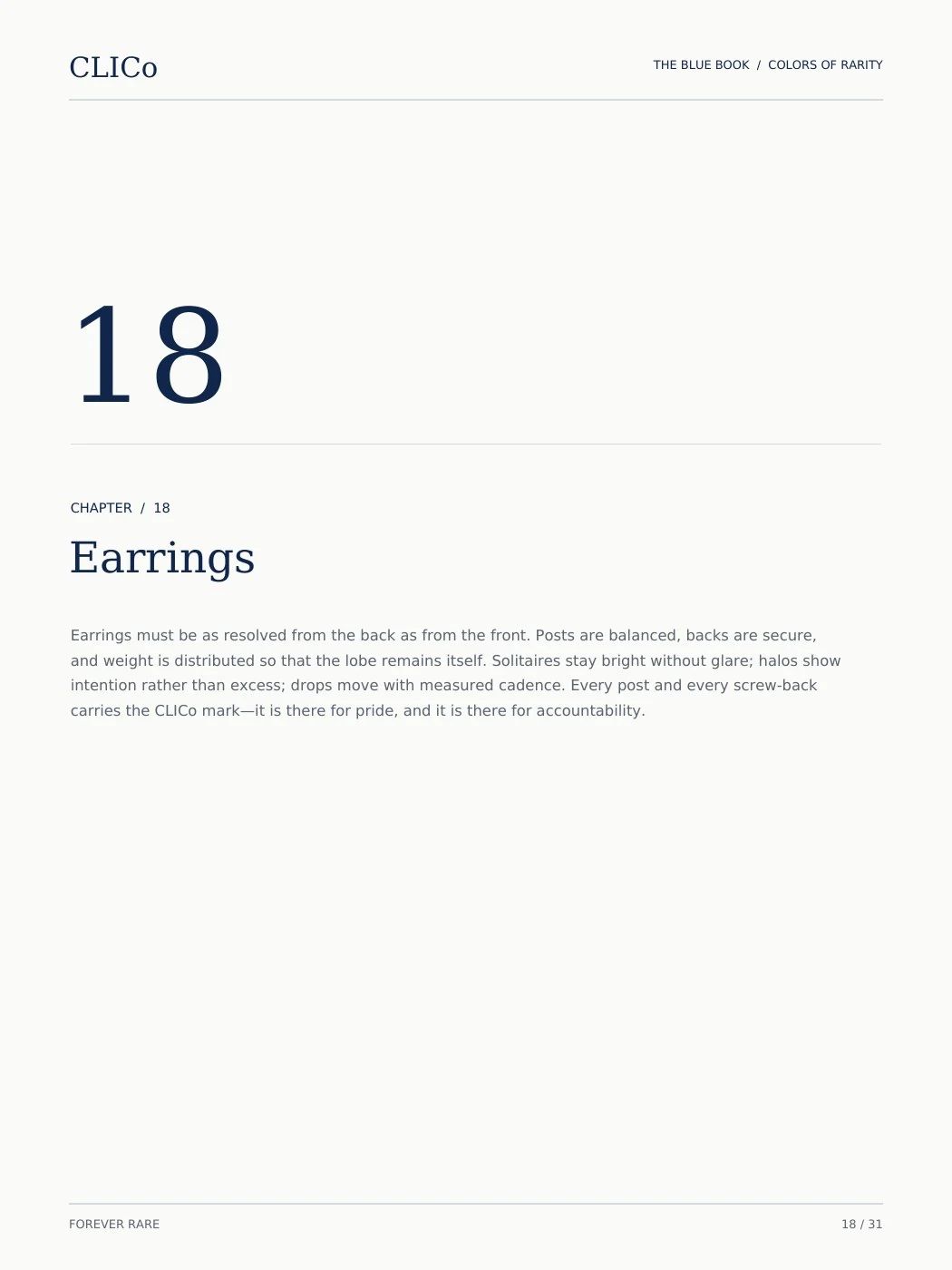 CLICO Blue Book page 18: Earrings